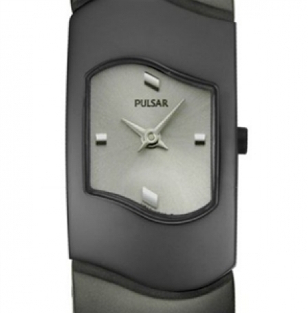 Pulsar Women's Grey Dial Black Stainless Steel