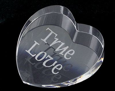 Personalised Heart Paperweight